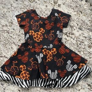 Black and Orange Mickey Mouse Dress